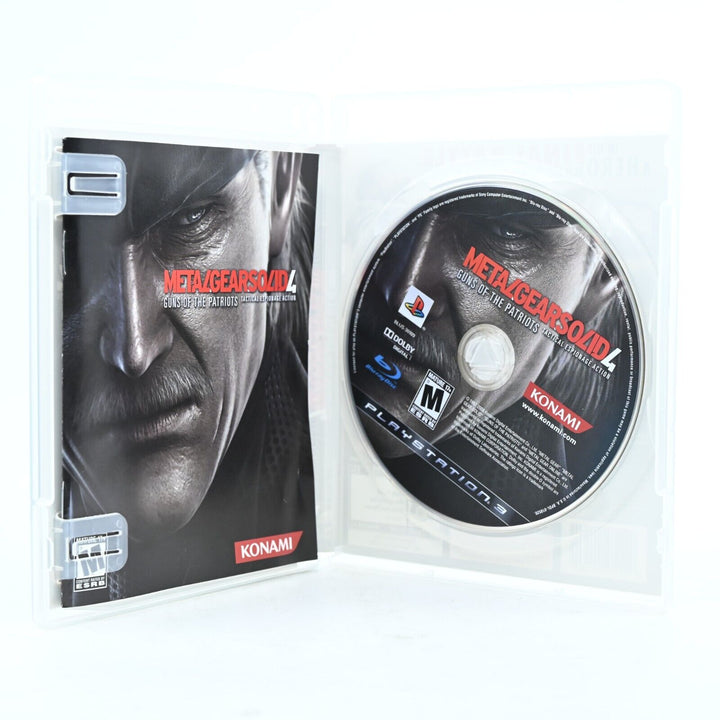 Metal Gear Solid 4: Guns of the Patriots - Sony Playstation 3 /PS3 Game + Manual