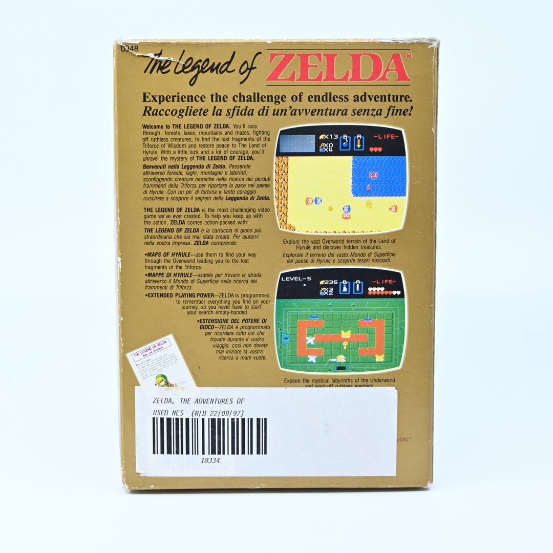 The Legend of Zelda - Nintendo Entertainment System / NES Boxed Game - PAL
