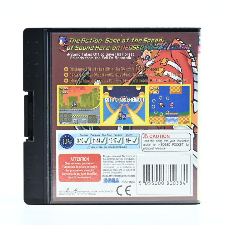 Sonic the Hedgehog: Pocket Adventure - Neo Geo Pocket Color - PAL - FREE POST!