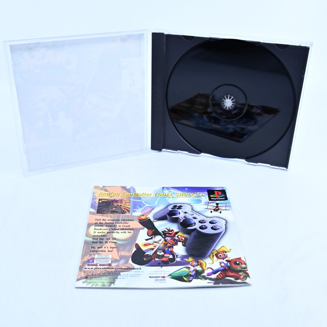 Crash Bandicoot 3: Warped - Sony Playstation 1 / PS1 Game + Manual - PAL