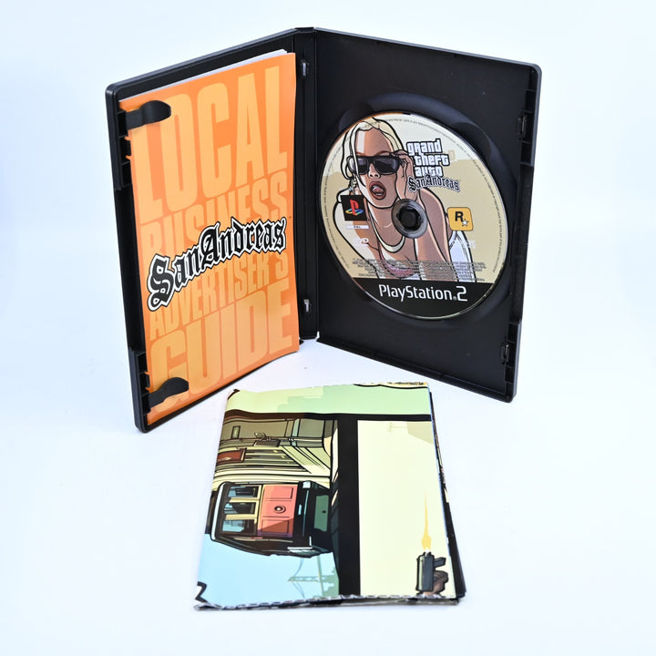 Grand Theft Auto San Andreas - Sony Playstation 2 / PS2 Game + Manual + Map
