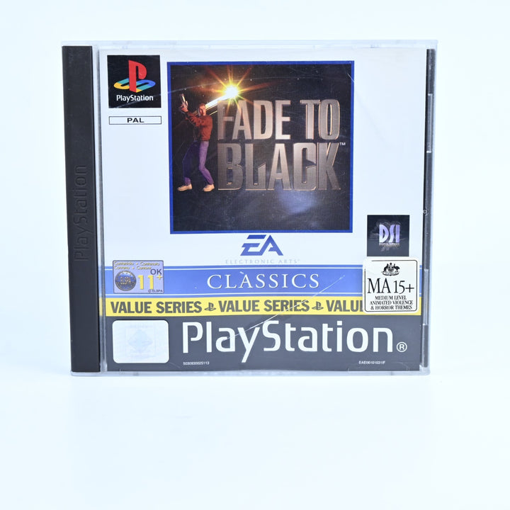 Fade to Black - Sony Playstation 1 / PS1 Game + Manual - PAL - MINT DISC!