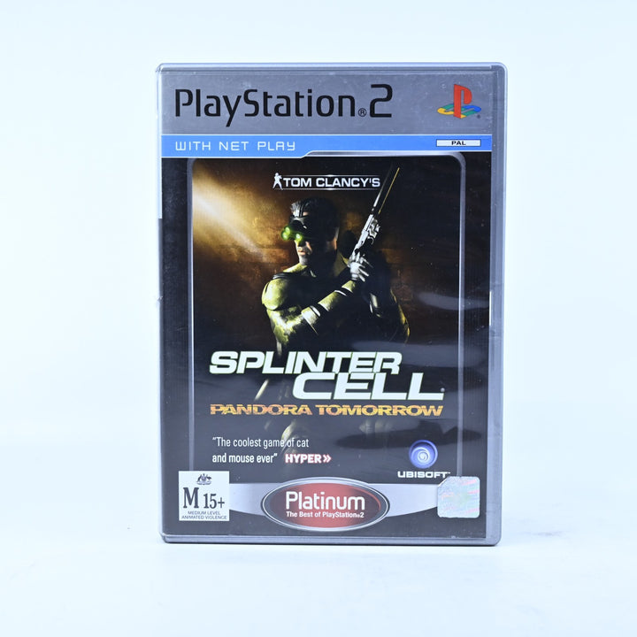 Splinter Cell Pandora Tomorrow - Sony Playstation 2 / PS2 Game - PAL - MINT DISC