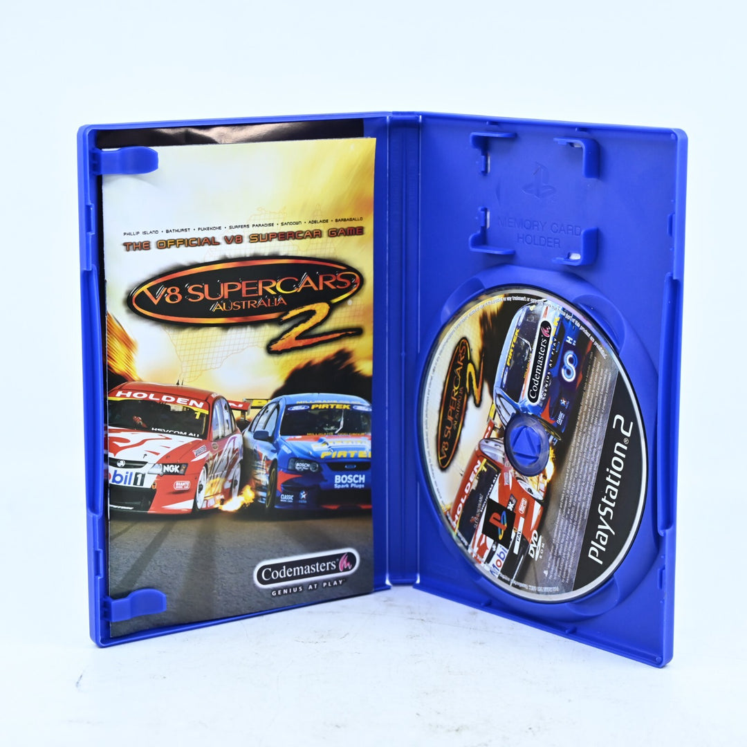 V8 Supercars Australia 2 - Sony Playstation 2 / PS2 Game + Manual - PAL