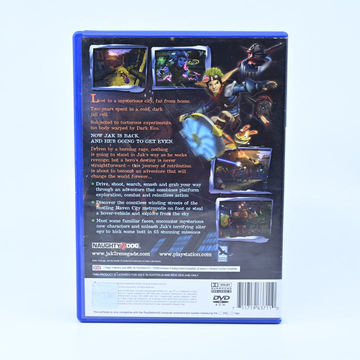 Jak II 2: Renegade - Sony Playstation 2 / PS2 Game + Manual - PAL - MINT DISC!
