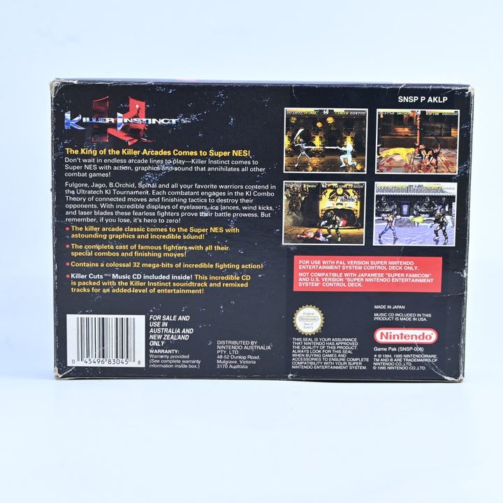 Killer Instinct - Super Nintendo / SNES Boxed Game - PAL - FREE POST!