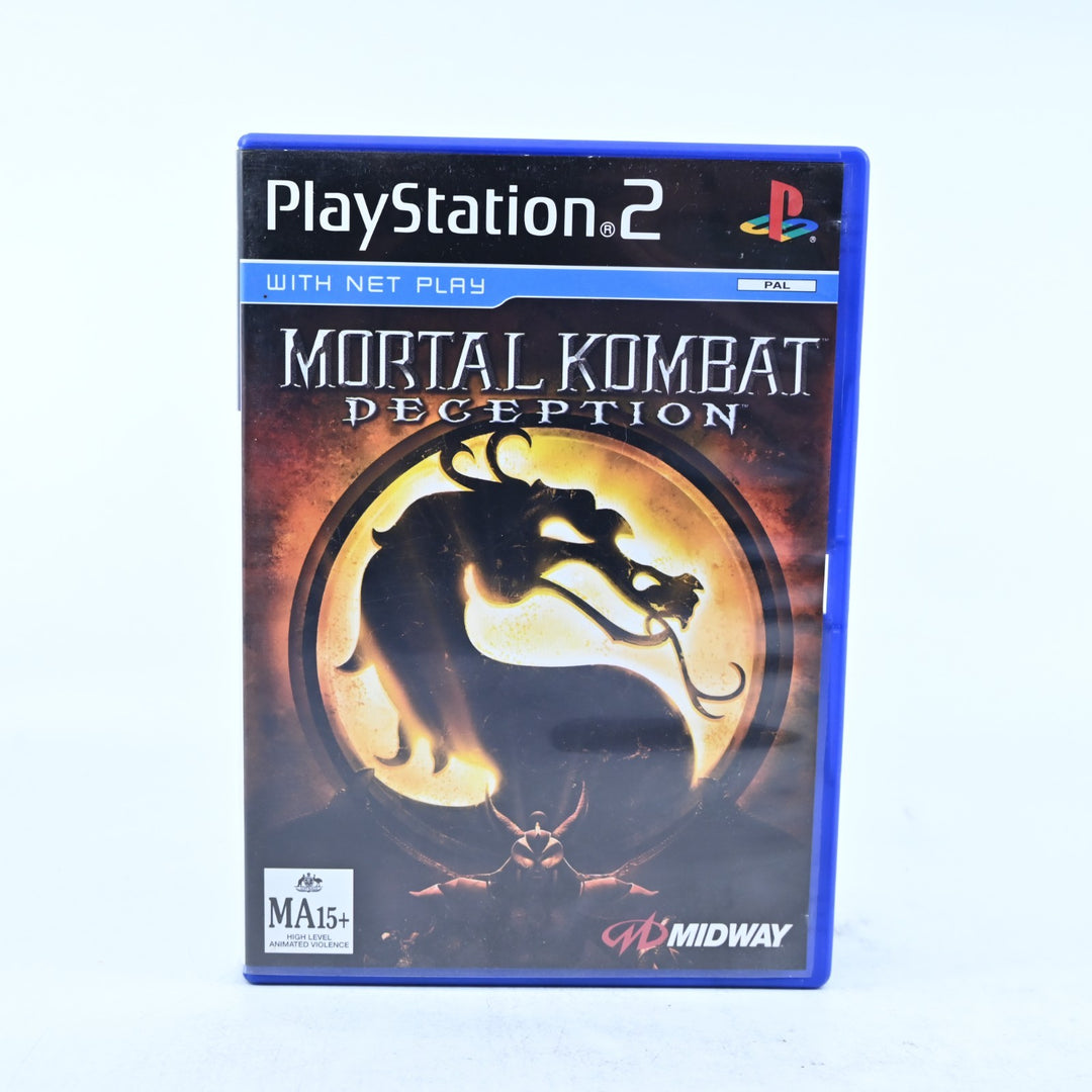Mortal Kombat: Deception - Sony Playstation 2 / PS2 Game + Manual - PAL