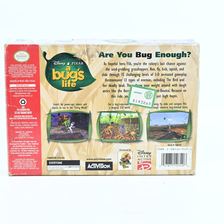 A Bug's Life - N64 / Nintendo 64 Boxed Game - NTSC-U/C - FREE POST!