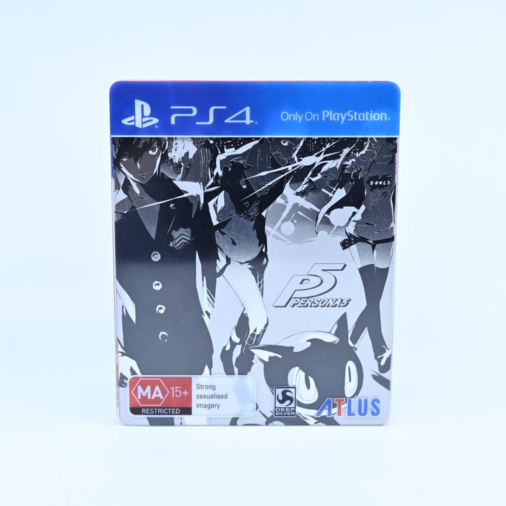 Persona 5 - Steelbook Edition - Sony Playstation 4 / PS4 Game - MINT DISC!