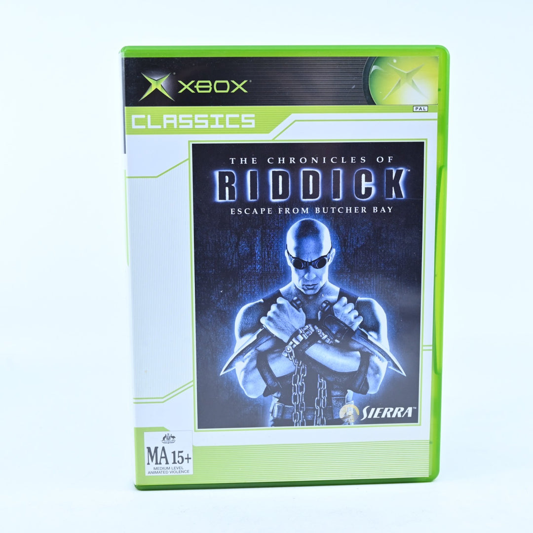 The Chronicles of Riddick - Original Xbox Game + Manual - PAL - MINT DISC!