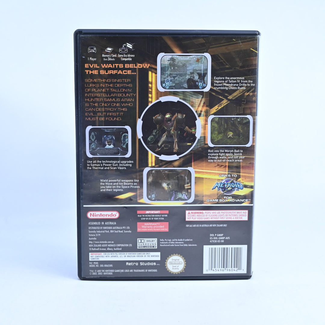 Metroid Prime - Nintendo Gamecube Game + Manual - PAL - FREE POST!