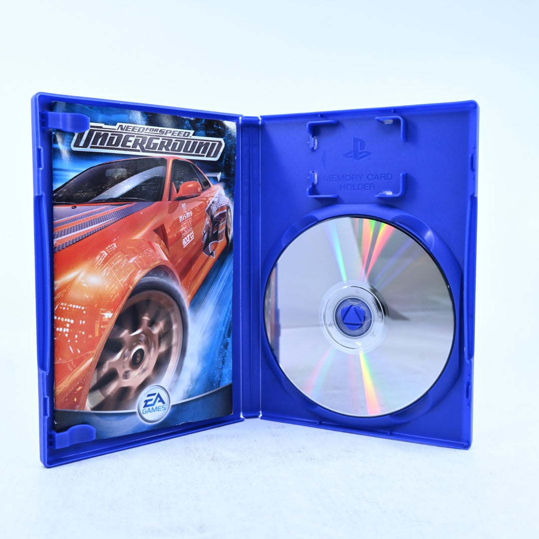 Need for Speed Underground - Sony Playstation 2 / PS2 Game + Manual - PAL