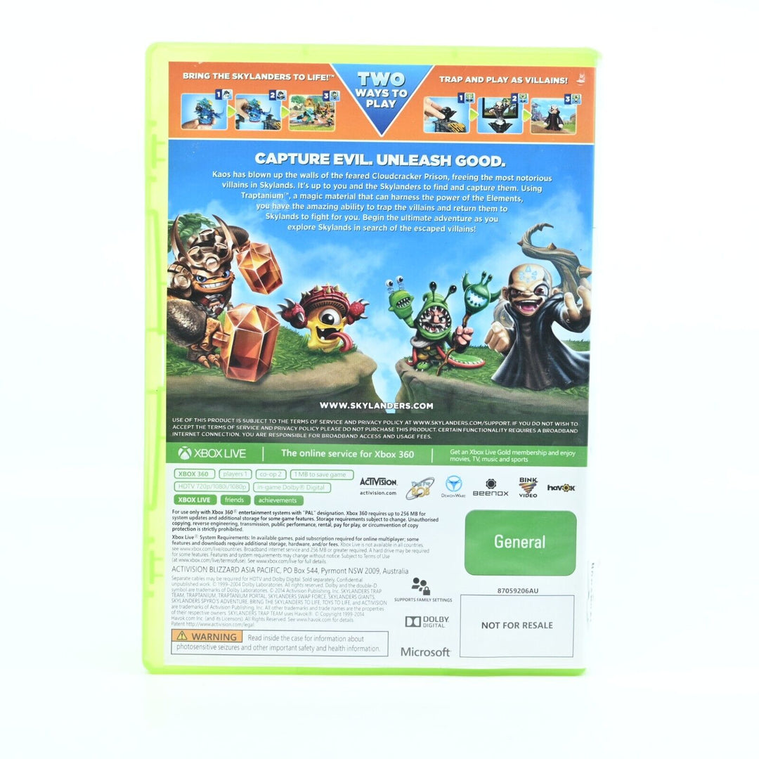 Skylanders: Trap Team - Xbox 360 Game - No Manual - PAL - FREE POST!