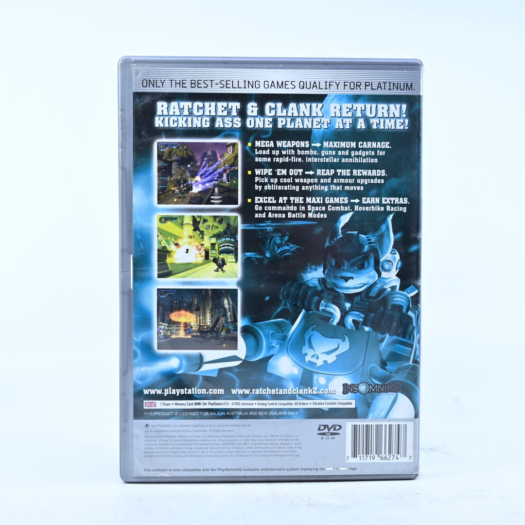 Ratchet & Clank 2: Locked and Loaded - Sony Playstation 2 / PS2 Game - No Manual