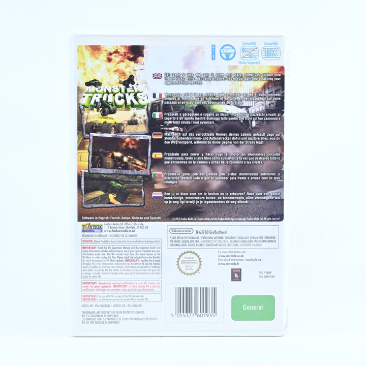 Monster Trucks - Nintendo Wii Game + Manual - PAL - MINT DISC!