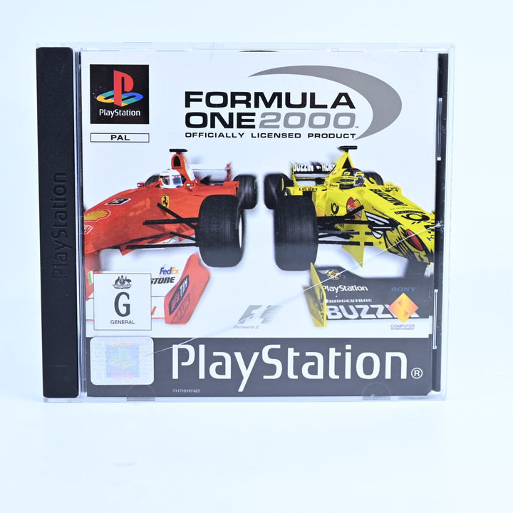 Formula One 2000 - Sony Playstation 1 / PS1 Game + Manual - PAL - MINT DISC!