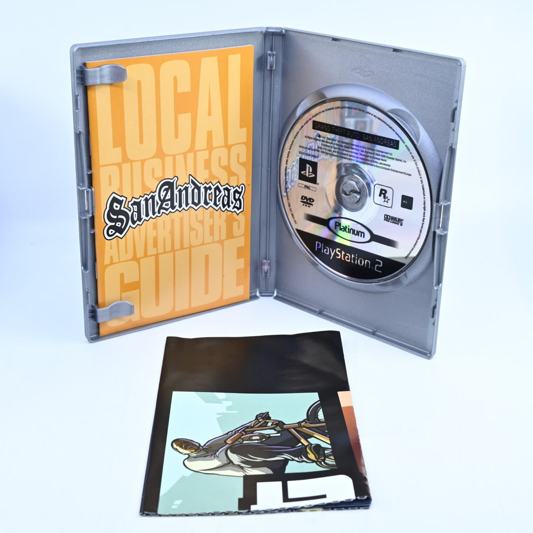 Grand Theft Auto: San Andreas - Sony Playstation 2 / PS2 Game + Manual + Map