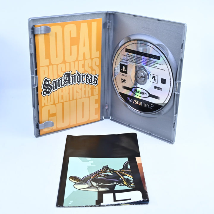 Grand Theft Auto: San Andreas - Sony Playstation 2 / PS2 Game + Manual + Map