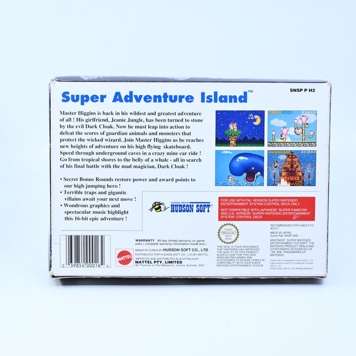 Super Adventure Island - Super Nintendo / SNES Boxed Game - PAL - FREE POST!