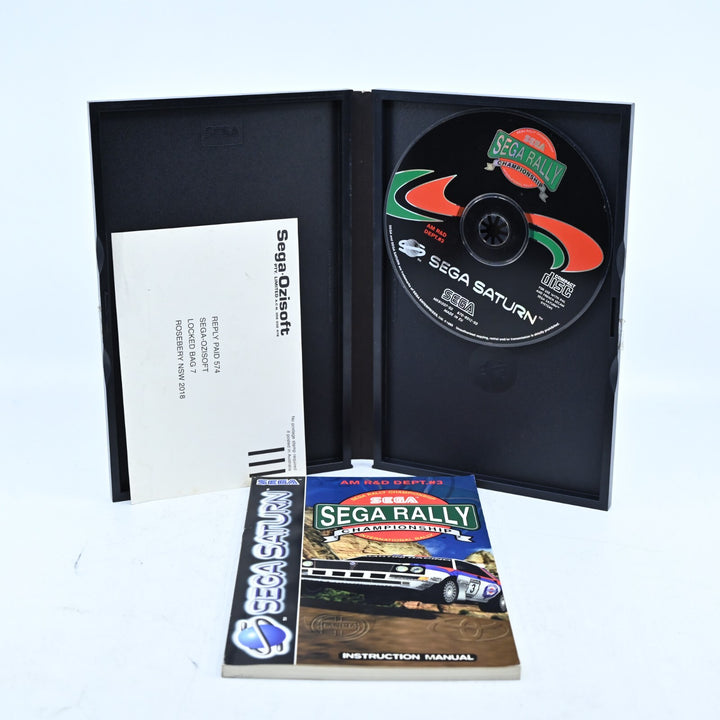 Sega Rally Championship - Sega Saturn Game + Manual - PAL - MINT DISC!