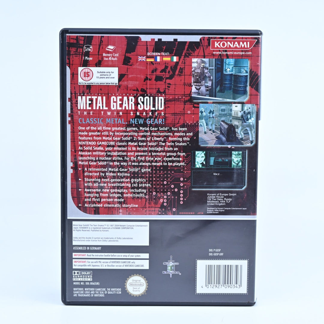 Metal Gear Solid: The Twin Snakes - Nintendo Gamecube Game + Manual - PAL