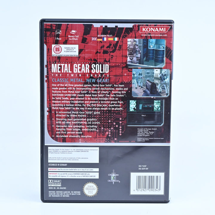 Metal Gear Solid: The Twin Snakes - Nintendo Gamecube Game + Manual - PAL