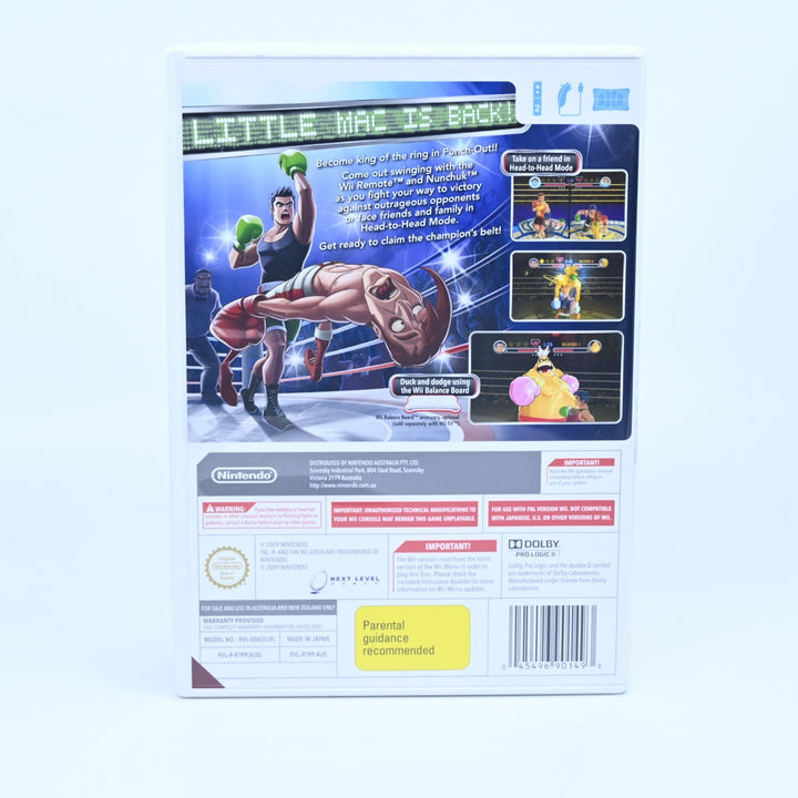 Punch Out!! - Nintendo Wii Game + Manual - PAL - MINT DISC!