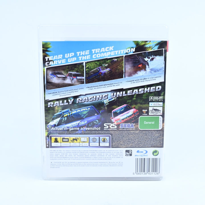 Sega Rally - Sony Playstation 3 / PS3 Game + Manual - MINT DISC!