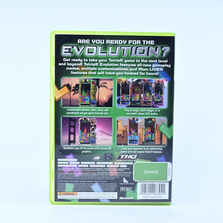 Tetris Evolution - Xbox 360 Game + Manual - PAL - MINT DISC!