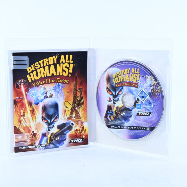 Destroy All Humans: Path of the Furon - Sony Playstation 3 / PS3 Game + Manual