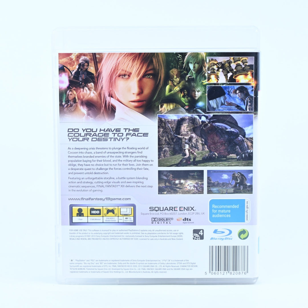 Final Fantasy XIII - Sony Playstation 3 / PS3 Game + Manual - MINT DISC!