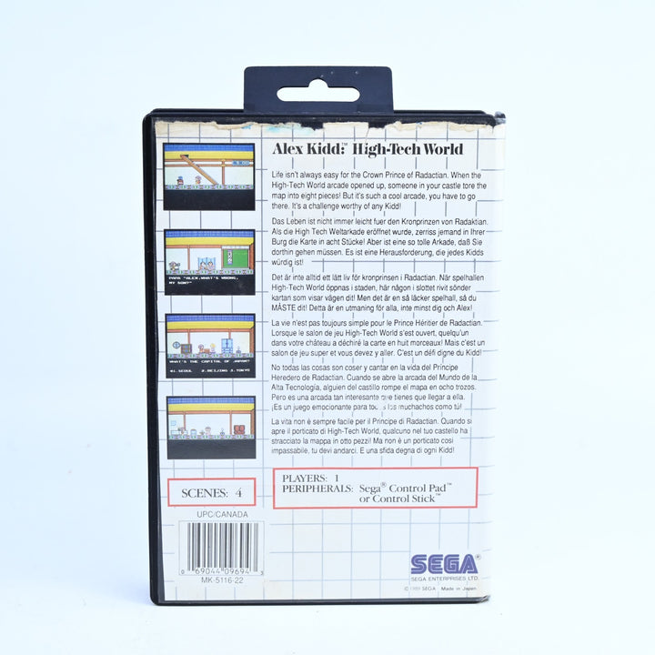Alex Kidd: High-Tech World - Sega Master System Game - No Manual - PAL