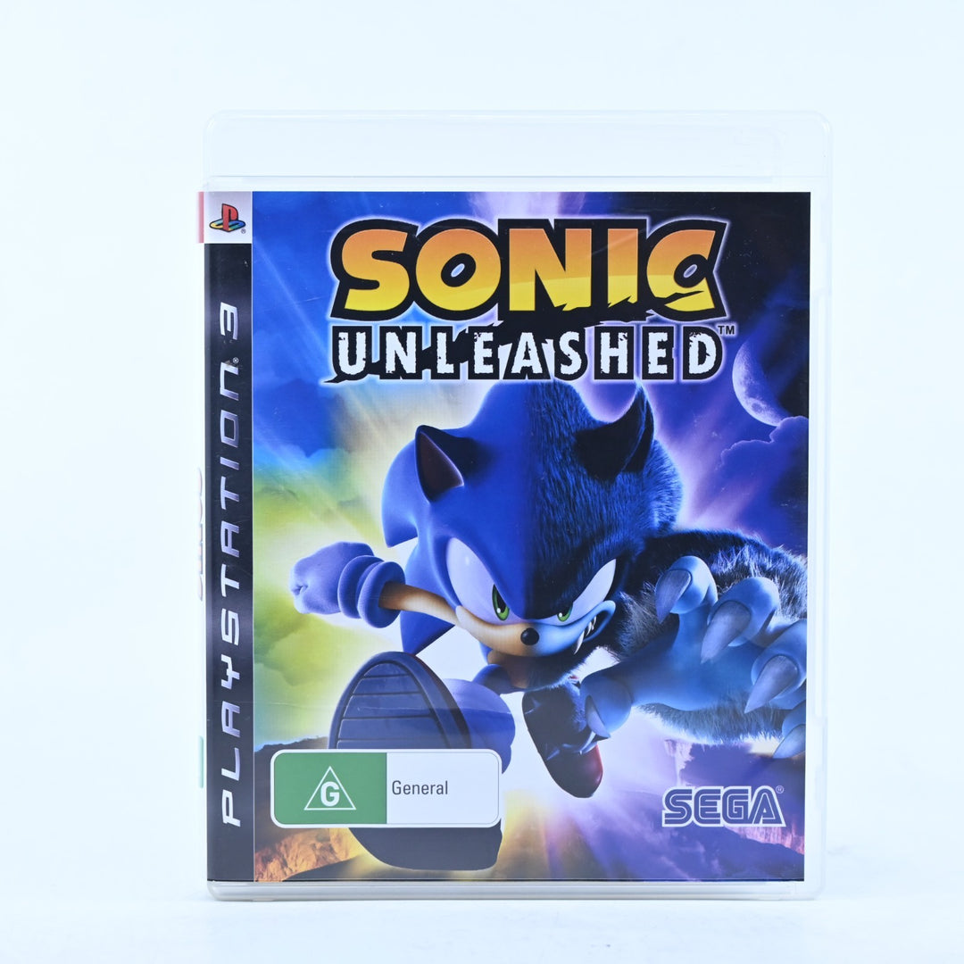 Sonic Unleashed - Sony Playstation 3 / PS3 Game + Manual - MINT DISC!