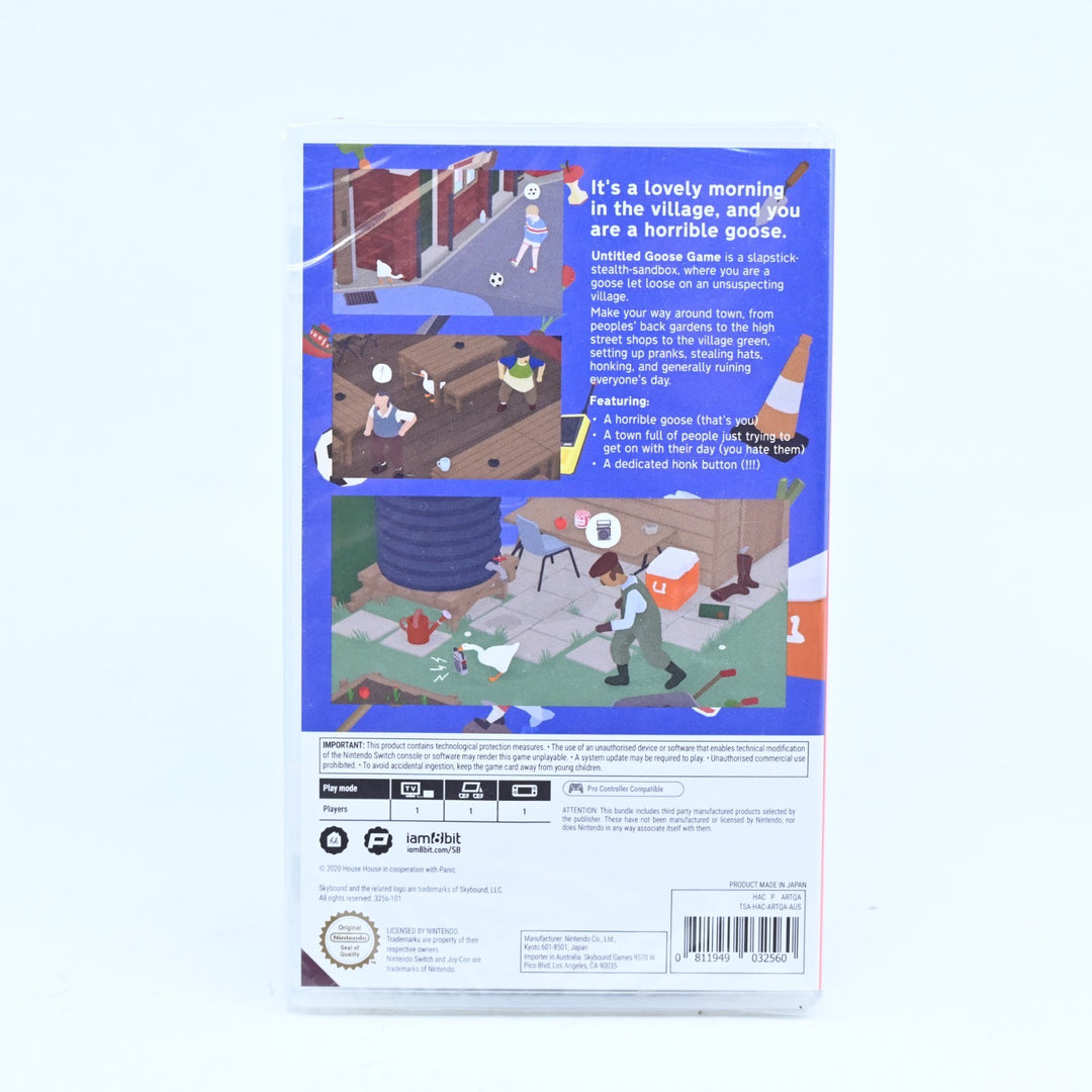 SEALED! Untitled Goose Game - Nintendo Switch Game - FREE POST!