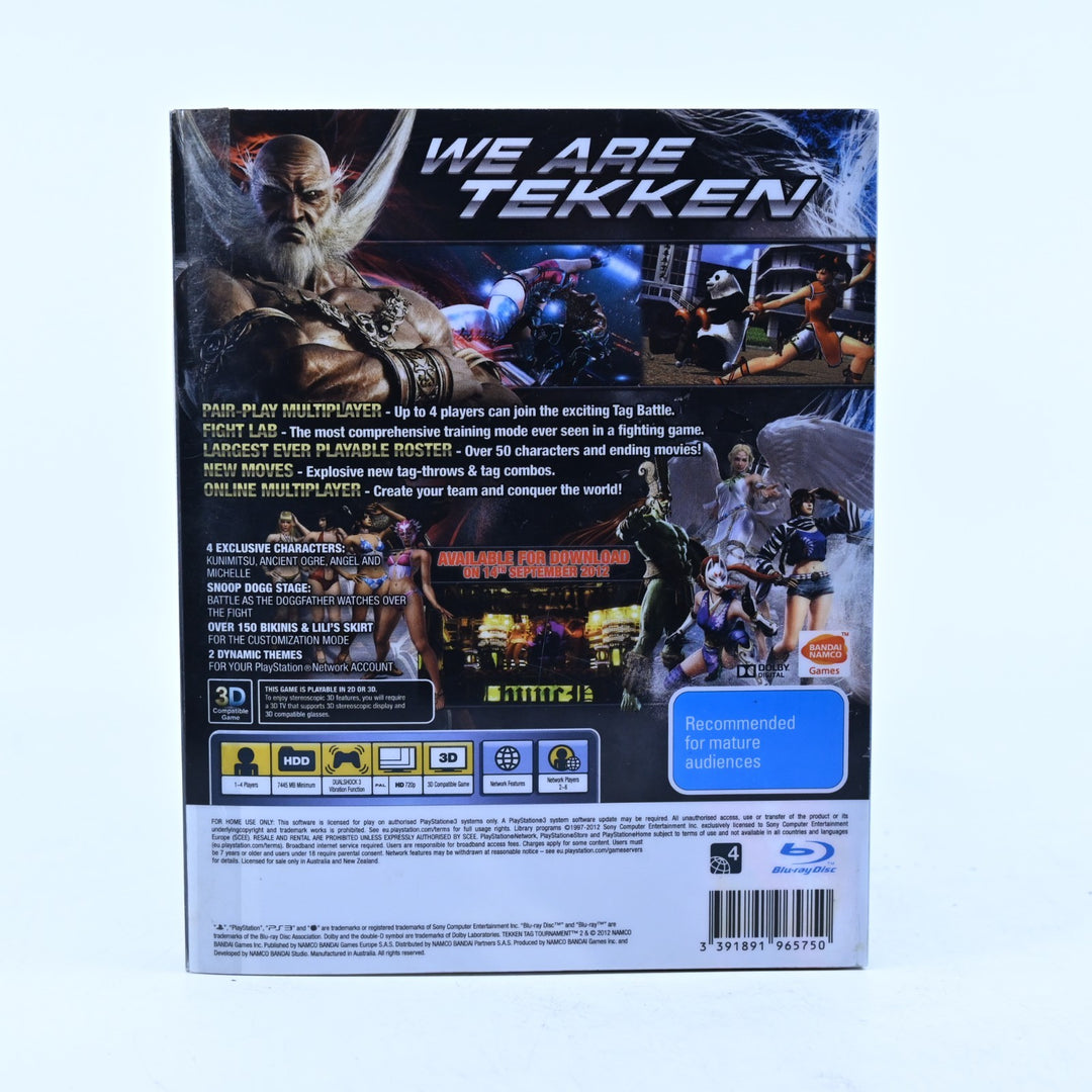 Tekken Tag Tournament 2 - ANZ Edition - Sony Playstation 3 / PS3 Game + Manual