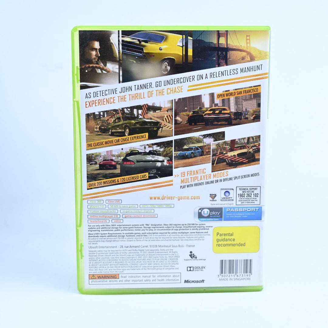 Driver San Francisco - Xbox 360 Game + Manual - PAL - MINT DISC!