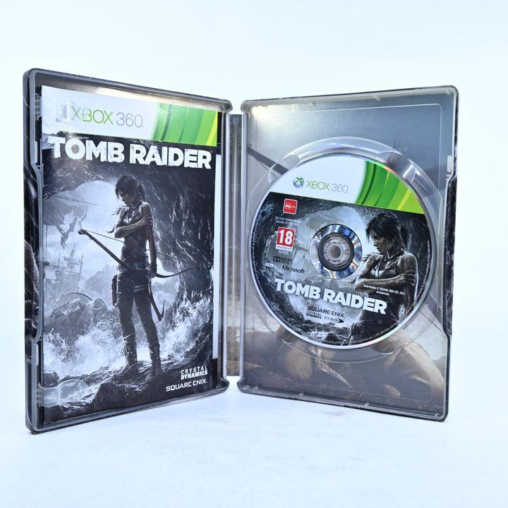 Tomb Raider - Steelbook Edition - Xbox 360 Game + Manual - PAL