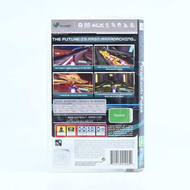 WipEout Pulse - Sony PSP Game + Manual - FREE POST!