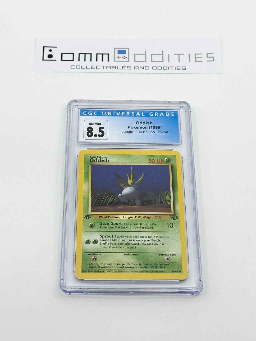 Oddish 1st Edition CGC 9 Pokemon Card - 1999 Jungle Set 58/64 - FREE POST!