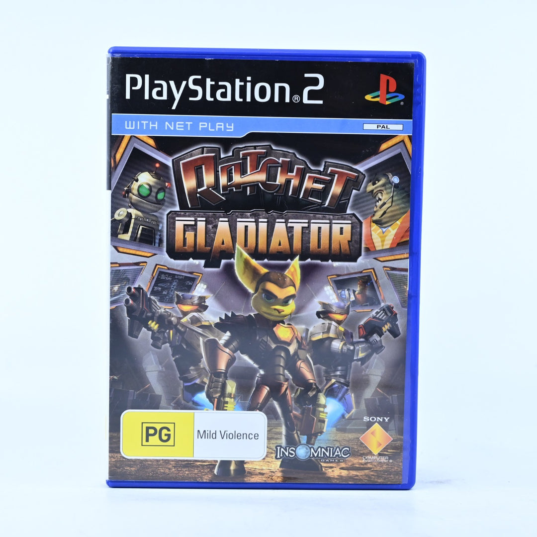 Ratchet Gladiator - Sony Playstation 2 / PS2 Game + Manual - PAL - MINT DISC!