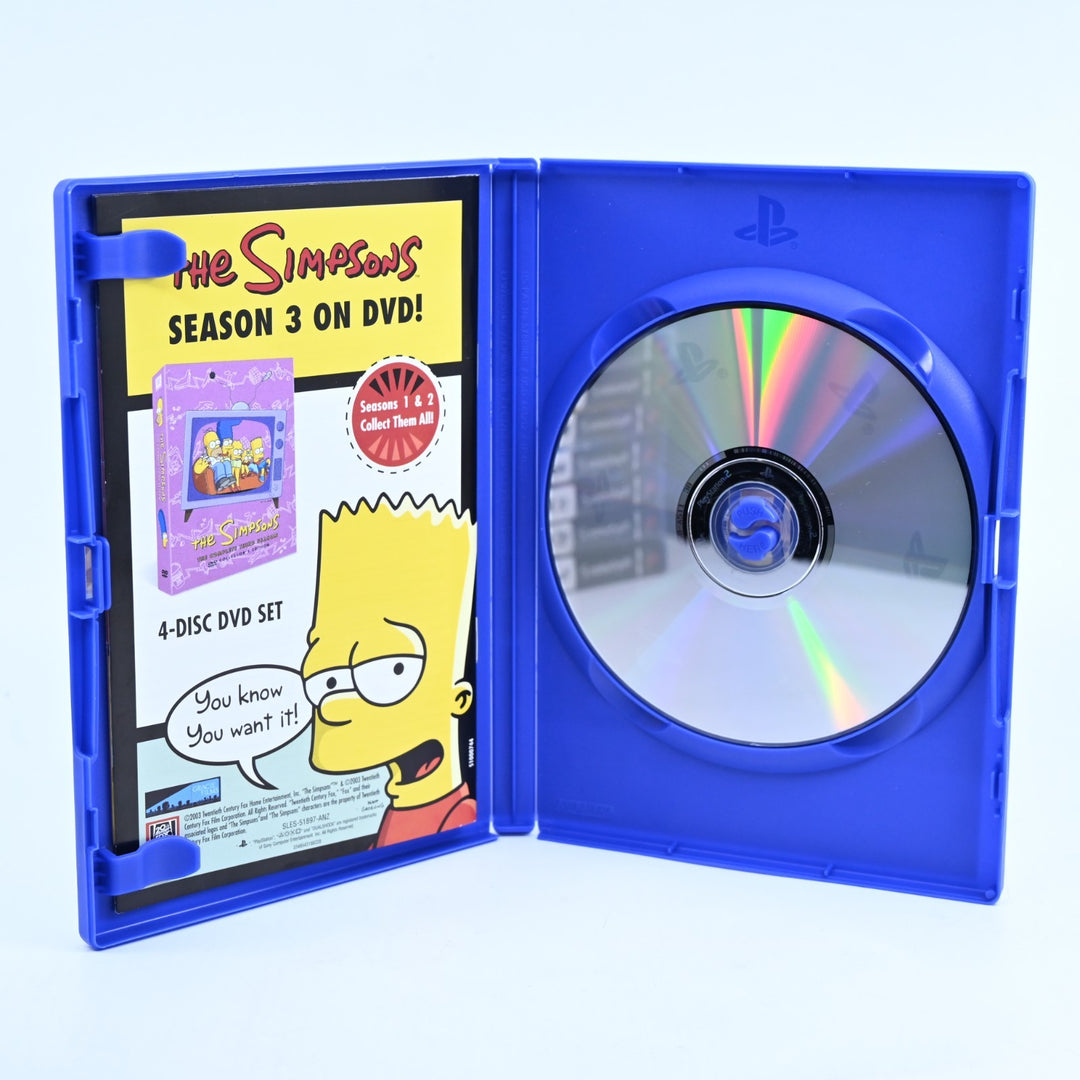 The Simpsons Hit & Run - Sony Playstation 2 / PS2 Game + Manual NEAR MINT DISC