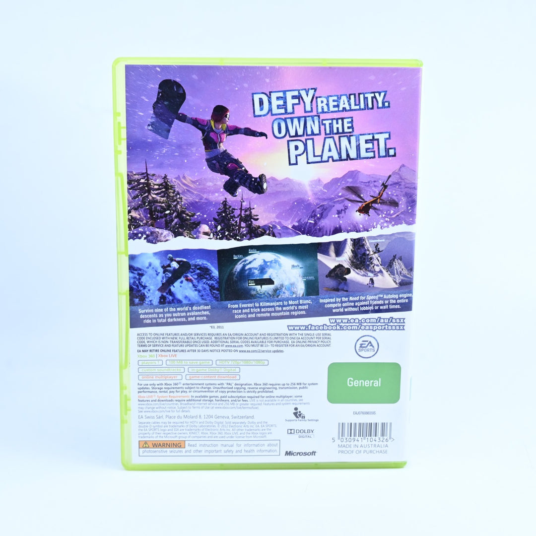 SSX - Xbox 360 Game + Manual - PAL - MINT DISC!
