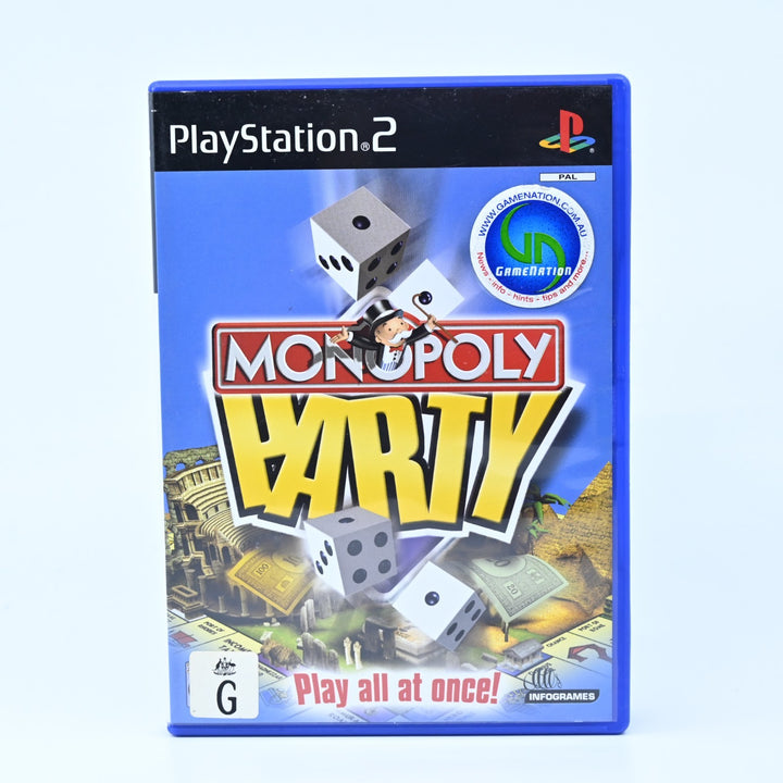 Monopoly Party - Sony Playstation 2 / PS2 Game + Manual - PAL - MINT DISC!