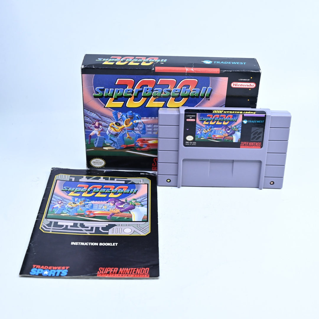 Super Baseball 2020 - Super Nintendo / SNES Boxed Game - NTSC-U/C