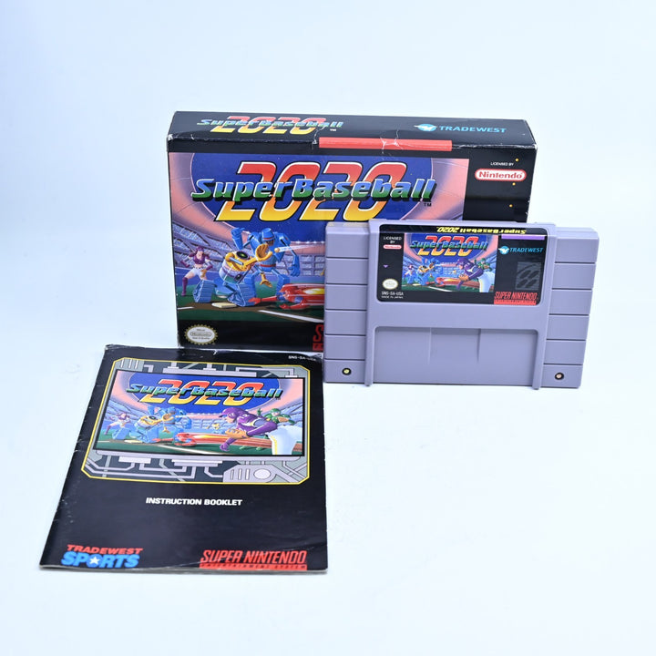 Super Baseball 2020 - Super Nintendo / SNES Boxed Game - NTSC-U/C