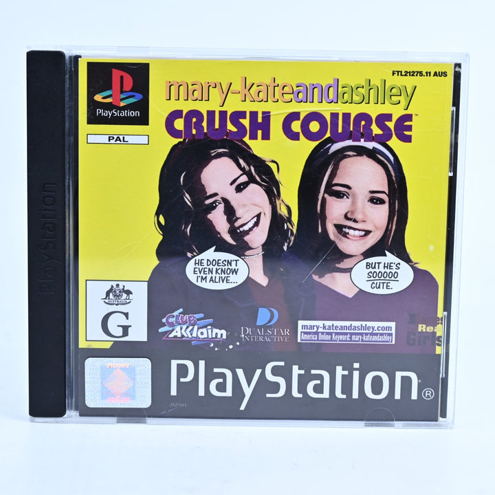 Mary-Kate And Ashley Crush Course - Sony Playstation 1 / PS1 Game + Manual - PAL