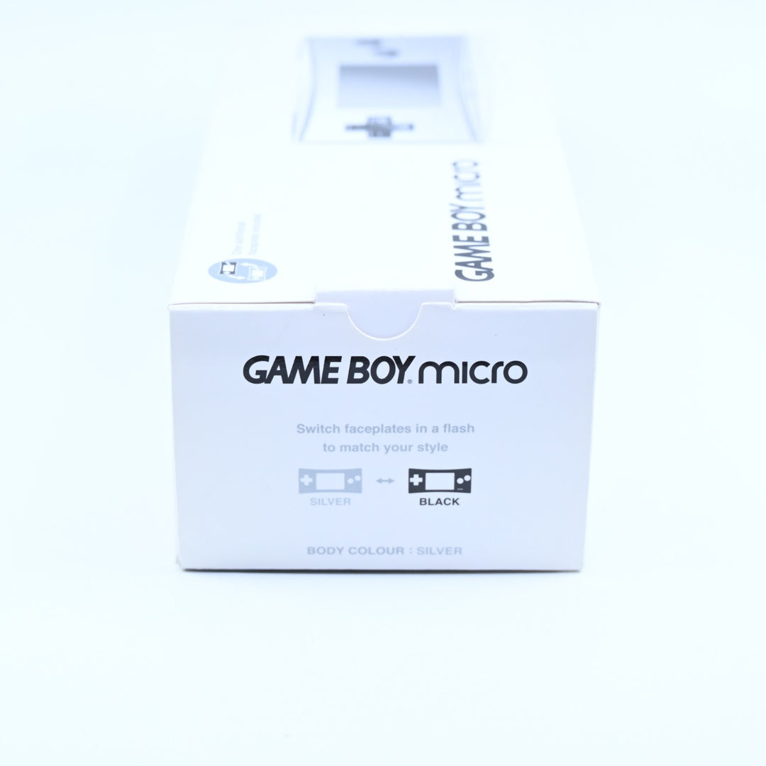 OXY-001 Silver - Nintendo Gameboy Micro Boxed Console - FREE POST!