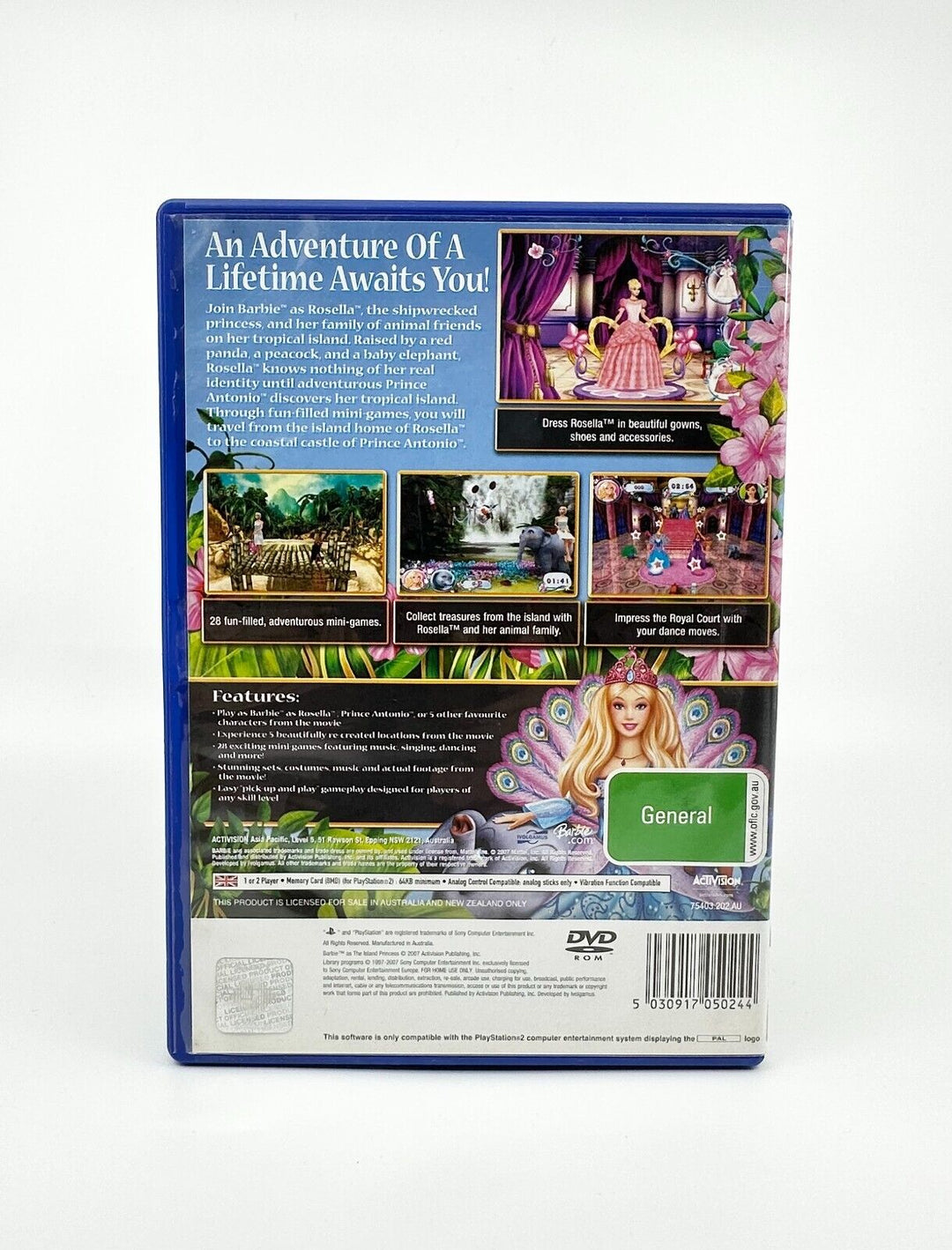 Barbie as The Island Princess - Sony Playstation 2 / PS2 Game - PAL - FREE POST!