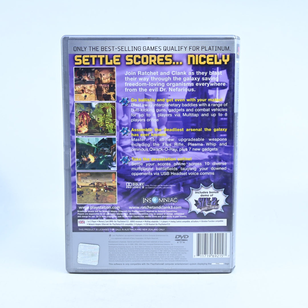 Ratchet & Clank 3: Up Your Arsenal - Sony Playstation 2 / PS2 Game + Manual