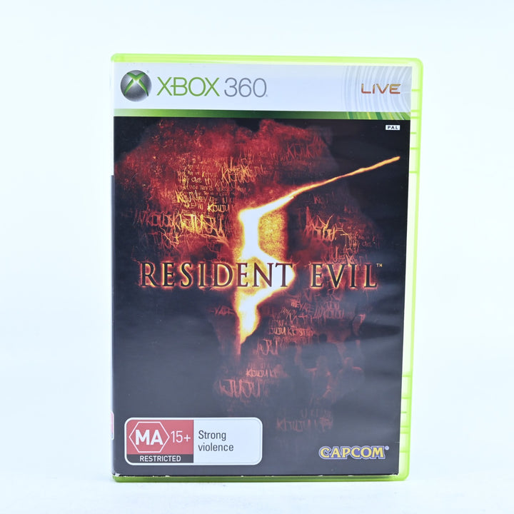 Resident Evil 5 - Xbox 360 Game + Manual - PAL - MINT DISC!